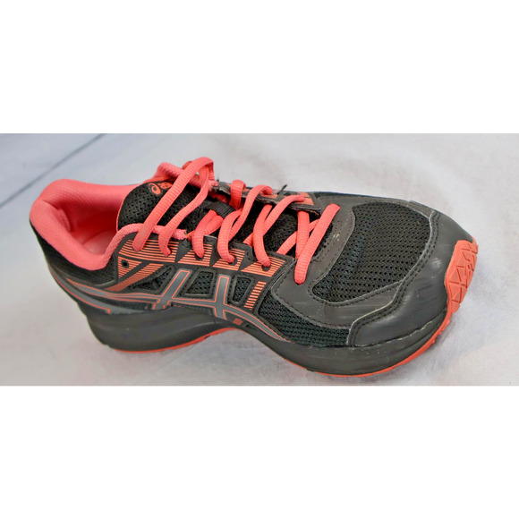 ASICS Shoes Womens Size 10 Black Pink Running Sneakers Mesh Athletic Road T7K9N - Picture 5 of 7